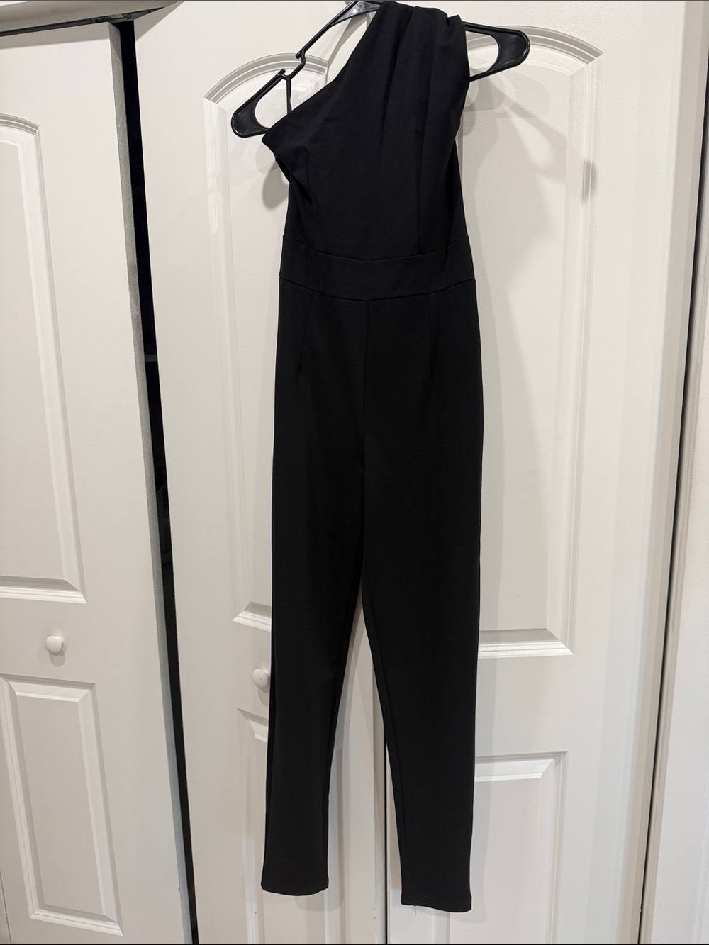 One-Shoulder Black Jumpsuit